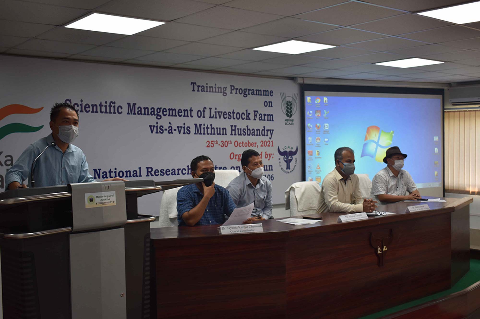 ICAR-NRC on Mithun conducted 6-Days training programme on “Scientific Management of Livestock Farm vis-à-vis Mithun Husbandry” w.e.f 25th to 30th October, 2021