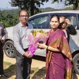Dr. Bharati Pravin Pawar, Minister of State for Health and Family Welfare visits ICAR-NRC on Mithun Farm on 13-11-2022