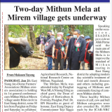 Two day Mithun Mela at Mirem Village Arunachal Pradesh 20th January 2022